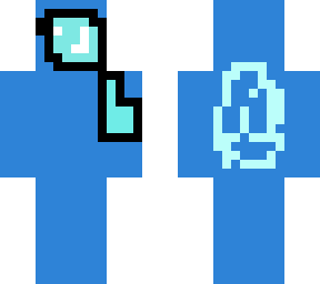 blue amongus guy