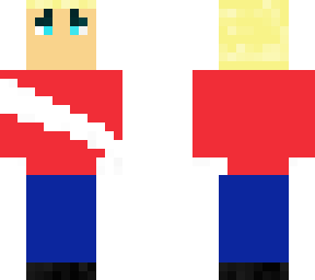 boy with red and white shirt