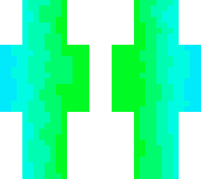 green-blue man