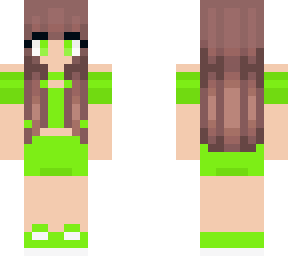 green summer clothes green girl
