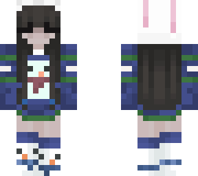lunaforty christmas skin with bunny ears by cati0