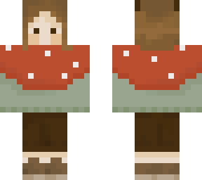 mushroom poncho n deer ears