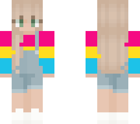 pan girl with overalls