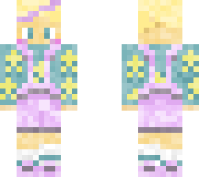 star boy with purple overalls and blonde hair