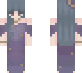 starry blueish purple dress