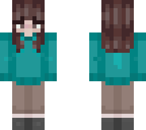 teal sweater :d