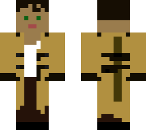 tussock trench coat with staff