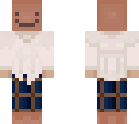 white shirt box character
