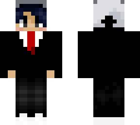 wolf hat in suit