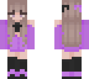 cute girl, but purple