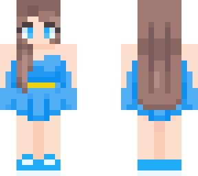 cute girl with blue romper