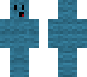 cyan wool with face