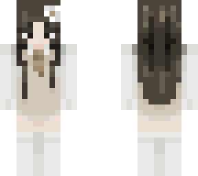 dark brown haired girl something