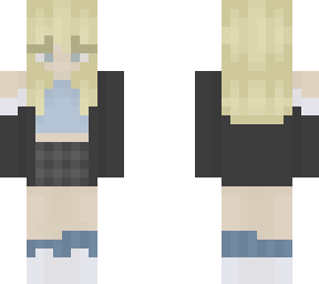 girl with black jacket