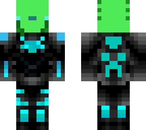 green robot axolotl