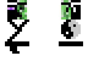 half creeper, half enderman karate
