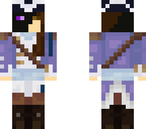 half enderman lama berg purple uniform
