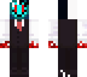 masked menwith black and white hair but new color on mask
