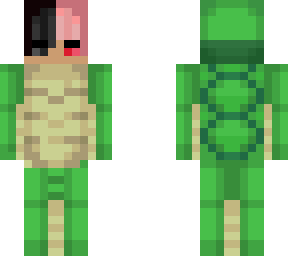 me wearing a turte suit