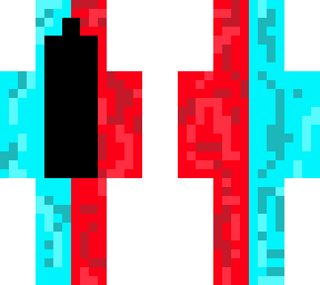 mysterious glitched person