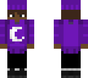 purple hoodie/beanie with moon