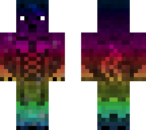 rainbow night wolf