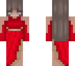 red dress