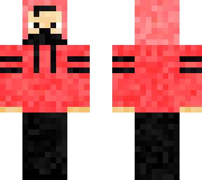 red guy in a hoodie