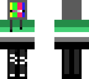 aromantic pride glitch skin