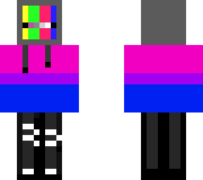 bi pride glitch skin