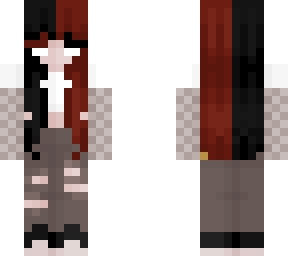 black red haired emo girl