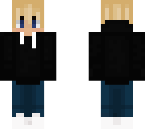 blond boy with sweat pants and hoodie
