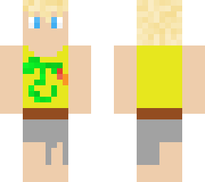 blonde male w/ dragon tank-top