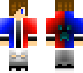 blue and red