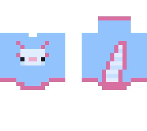 blue axolotl hoodie