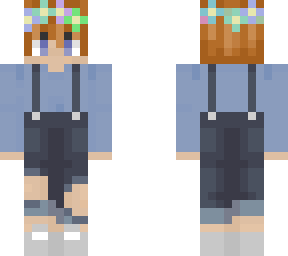 blue boy with flower crown
