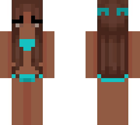 brown hair light blue bikini (fixed)
