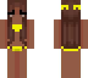 brown hair yellow bikini (fixed)