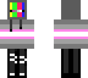 demigirl pride glitch skin
