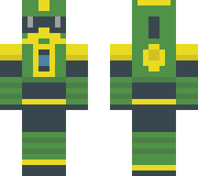 green retro robot