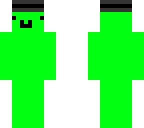 green smiley skin
