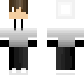grey and white boy skin