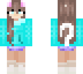 kawai cat girl skin