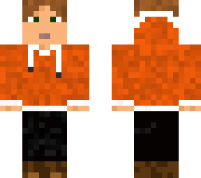 mike with orange sweatshirt