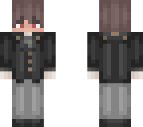 muzan outfit brown hair without fedora