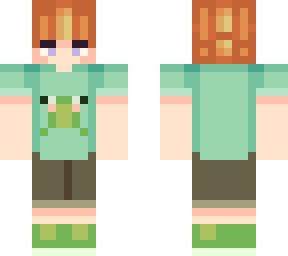 person with frog shirt