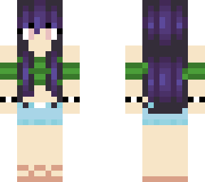 purple haired girl