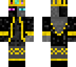 ranboo with blue and pink/purple eyes and gold accents(credit to psychicgernade)