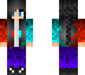 red-blue-black-haired-girl