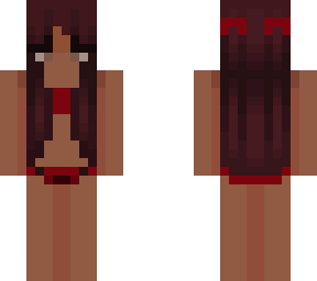red hair wine bikini (back changed)